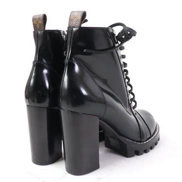LOUIS VUITTON short boots Main: Patent black Star Trail Line Women 36 Used Authentic